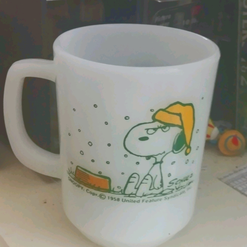 Vintage Snoopy Anchor Hocking Fire King Mug